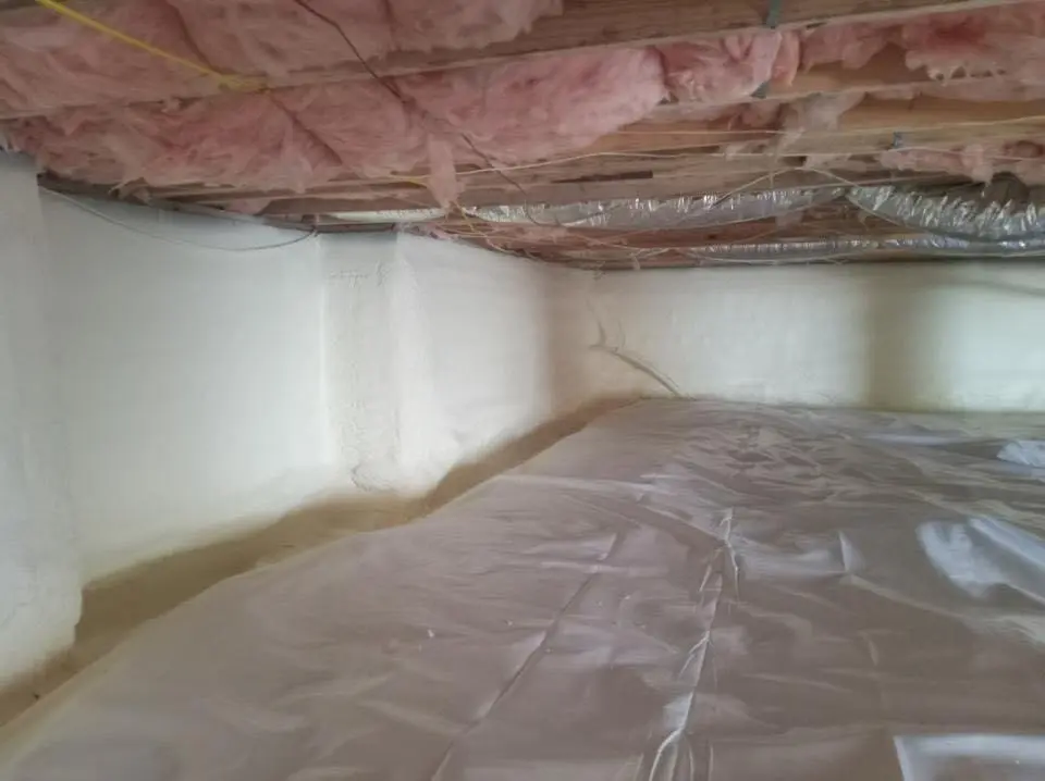 Crawl space encapsulation with closed-cell spray foam for Roof Waterproofing in Turpin Hills